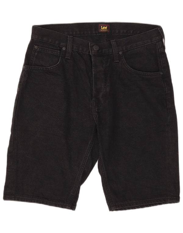 Shorts jeans masculino Lee W30 algodão preto médio