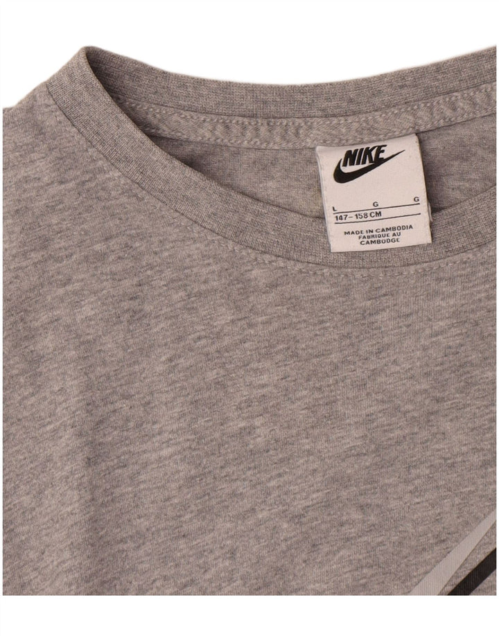 Camiseta Nike Boys Graphic Top 12-13 Anos Grande Cinza Salpicado