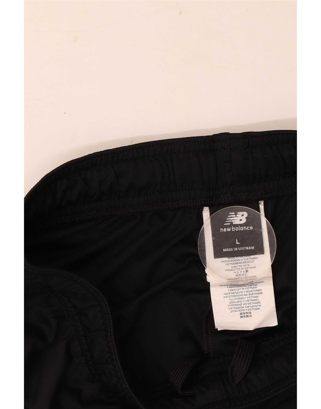 Shorts esportivos masculinos New Balance poliéster preto grande