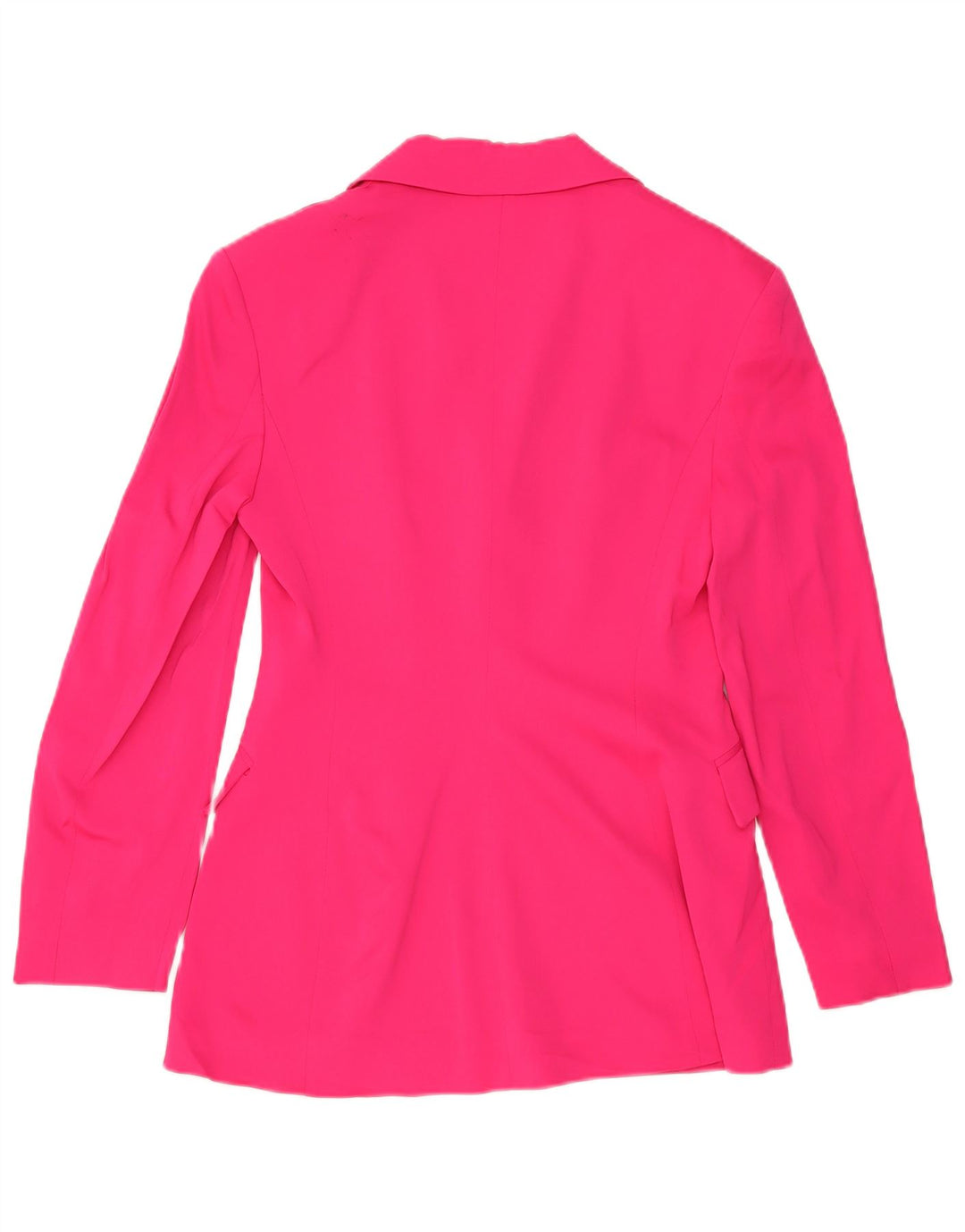 Jaqueta blazer feminina Zara com 2 botões Reino Unido 12 viscose rosa médio