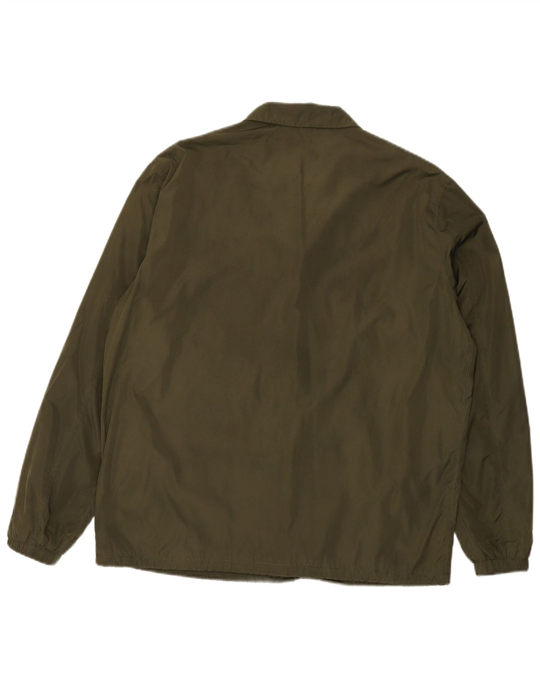 Jaqueta de chuva masculina Zara UK 40 grande poliéster cáqui