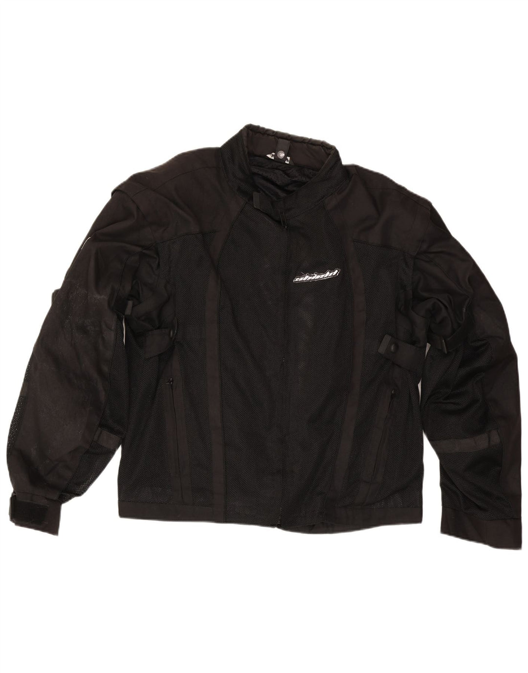Jaqueta Racer Masculina Vintage UK 48 4XL Preta