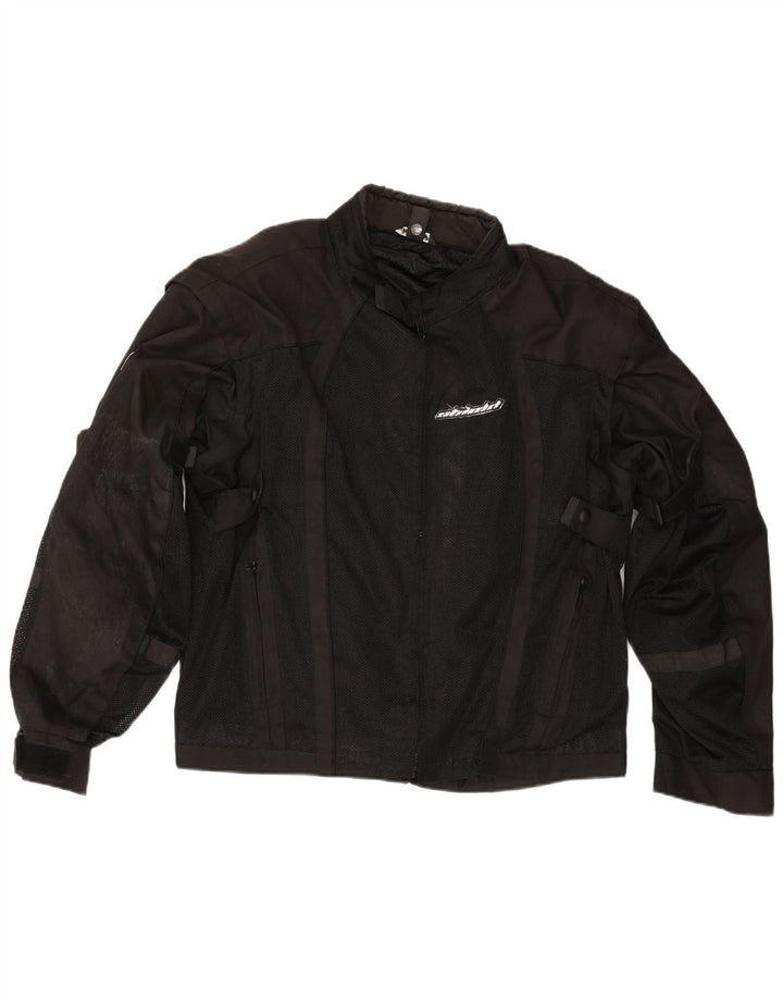 Jaqueta Racer Masculina Vintage UK 48 4XL Preta