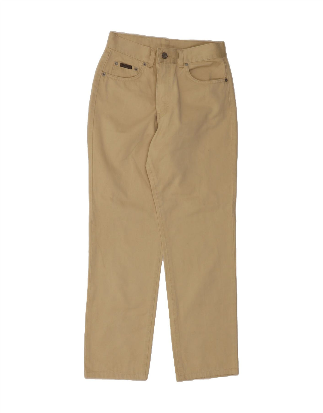 CALVIN KLEIN Womens Straight Casual Trousers W30 L28 Beige Cotton Vintage Calvin Klein and Second-Hand Calvin Klein from Messina Hembry 