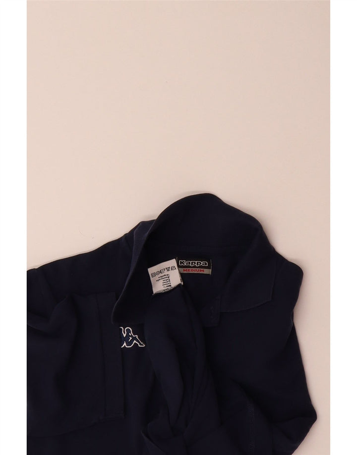 KAPPA Mens Polo Shirt Medium Navy Blue Cotton Vintage Kappa and Second-Hand Kappa from Messina Hembry 