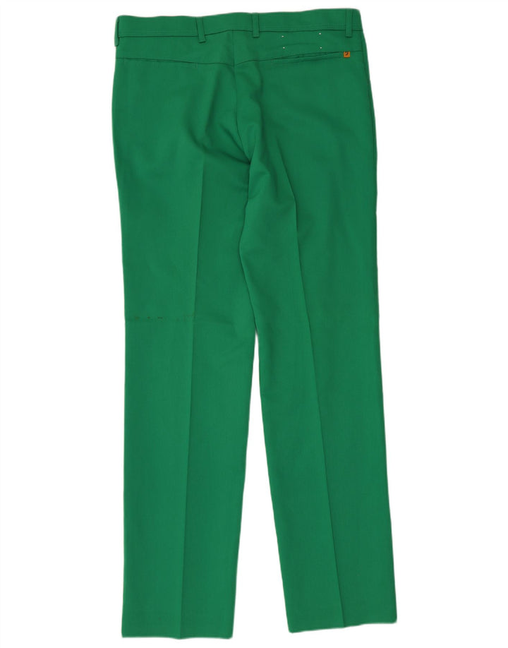 Calça feminina reta casual Farah W36 L34 poliéster verde