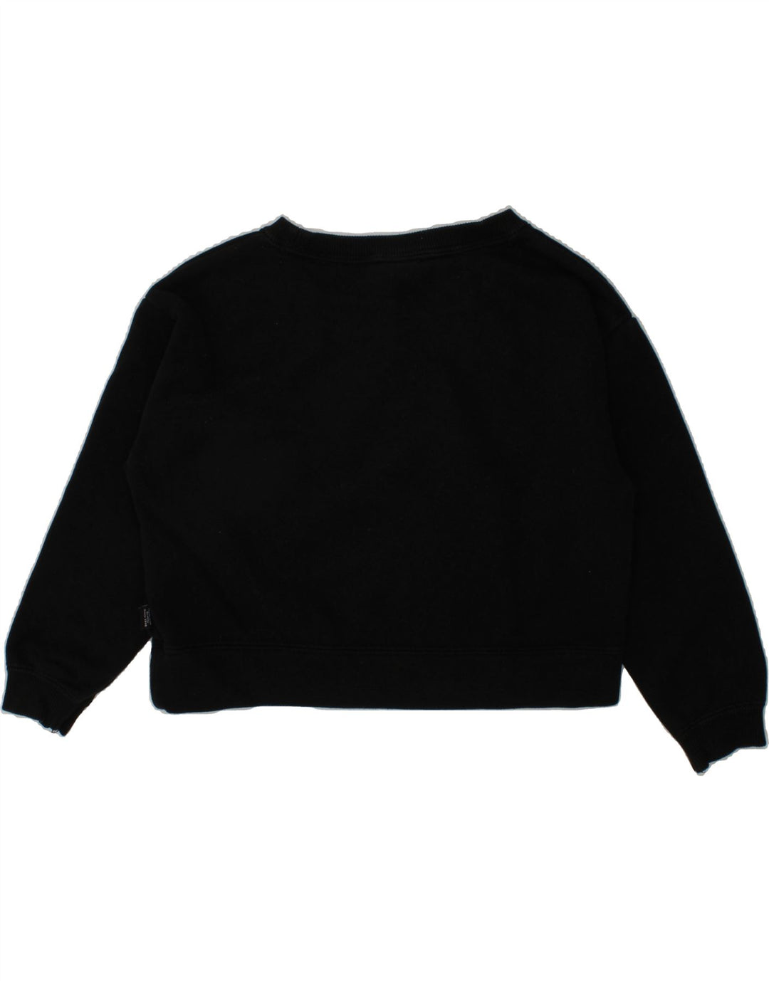 PUMA Girls Crop Sweatshirt Jumper 4-5 Years Black Cotton Vintage Puma and Second-Hand Puma from Messina Hembry 