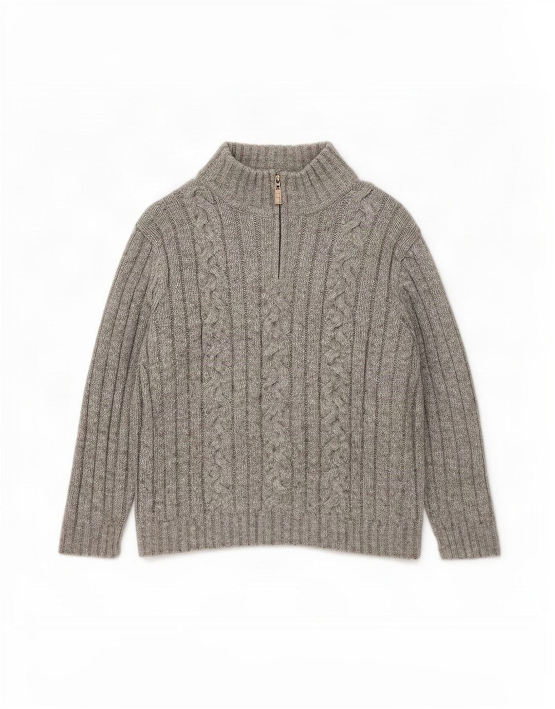 Suéter masculino Marks & Spencer com zíper e gola XL cinza acrílico