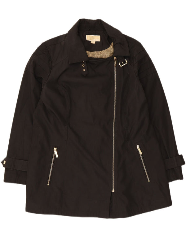 Sobretudo feminino Michael Kors UK 18 XL poliéster preto