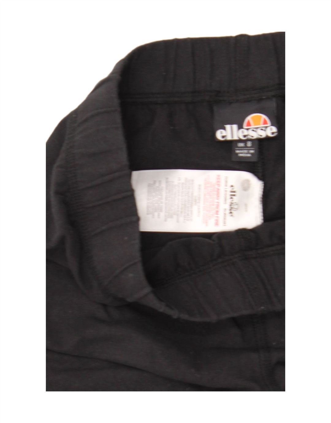 Ellesse Leggings Gráficos Femininos Reino Unido 8 Pequeno Algodão Preto