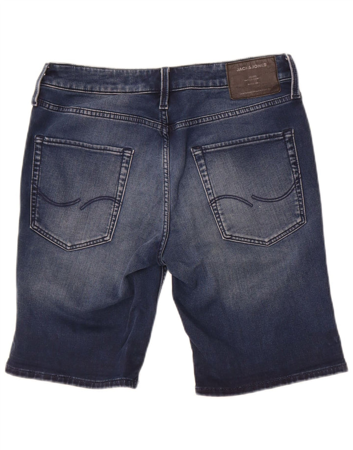 Shorts jeans masculino Jack & Jones pequeno W29 algodão azul