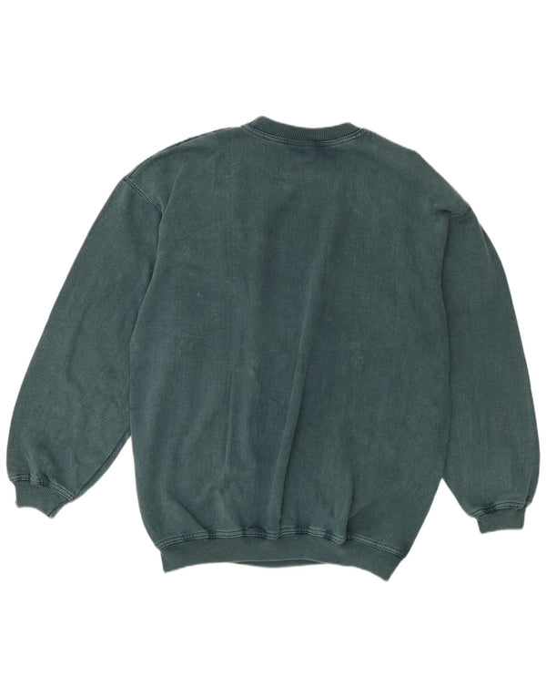 Moletom masculino vintage XL algodão azul