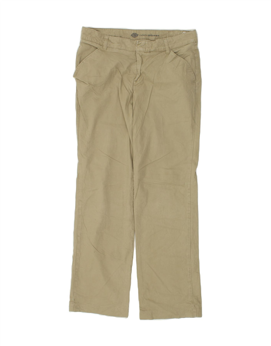 DICKIES Womens Straight Chino Trousers W32 L30 Beige Cotton | Vintage Dickies | Thrift | Second-Hand Dickies | Used Clothing | Messina Hembry 