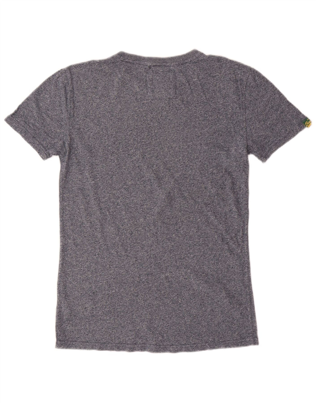 Camiseta masculina gráfica SUPERDRY top pequeno algodão manchado azul