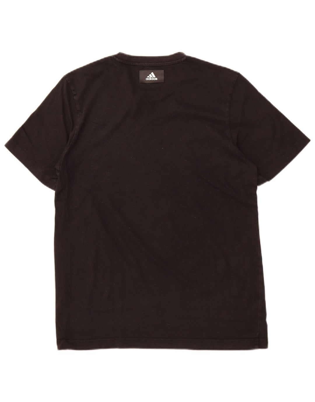 ADIDAS Mens Graphic T-Shirt Top Pequeno Algodão Preto