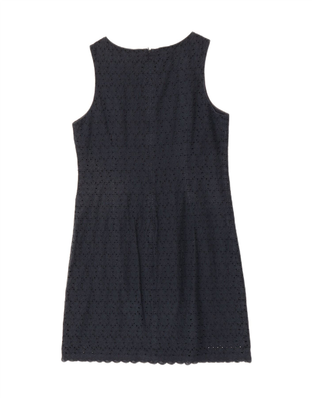 Vestido feminino GANT sem mangas, Reino Unido 14, médio, azul marinho, algodão