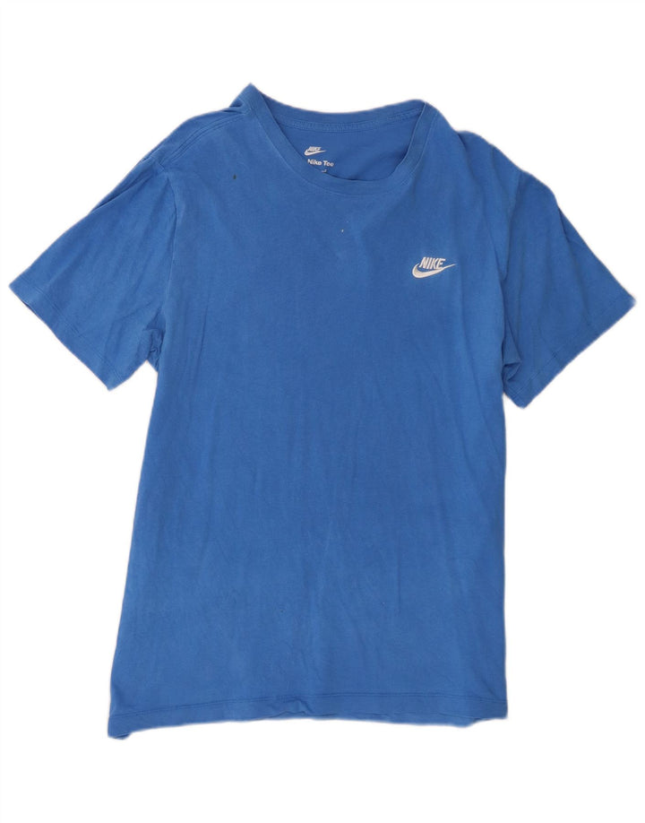 Camiseta masculina Nike grande algodão azul