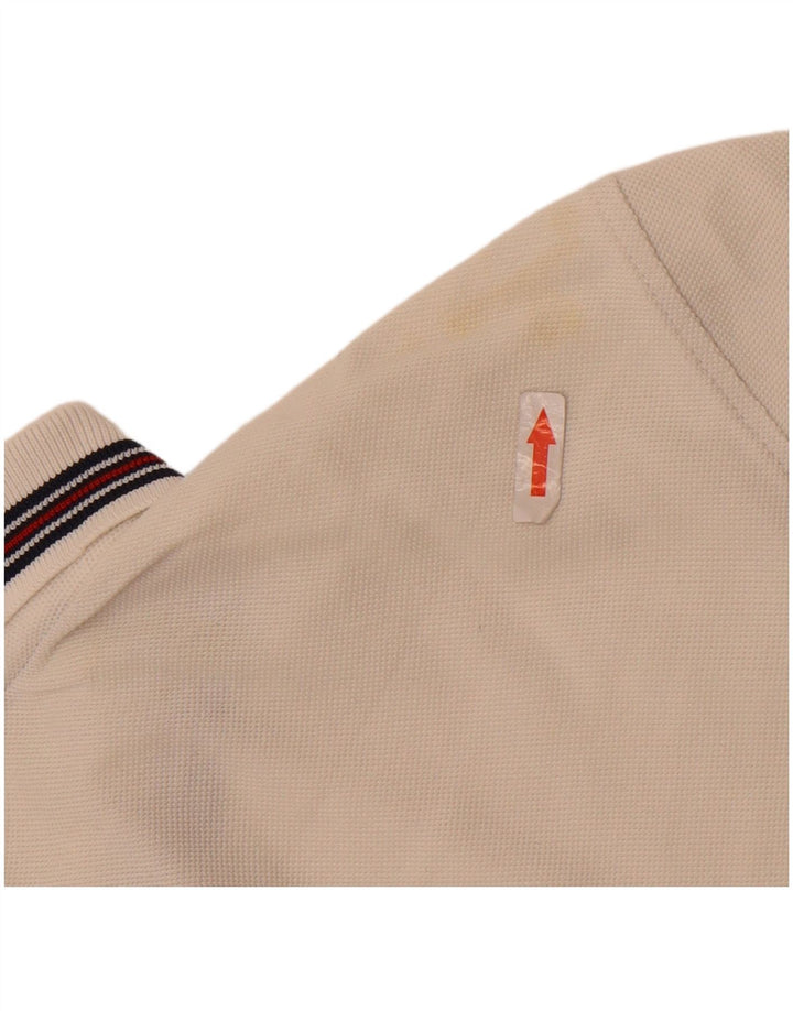 Camisa polo masculina Fila grande algodão branco