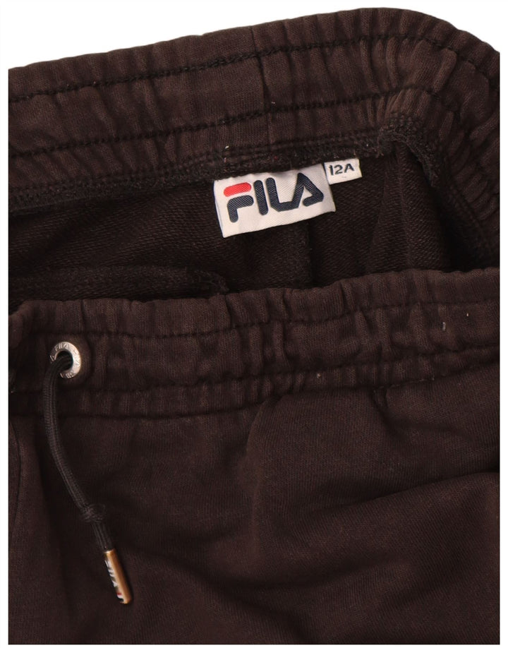 Calças de treino FILA Meninos Joggers 11-12 Anos Preto