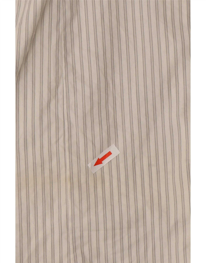Camisa masculina Jack & Jones de algodão listrado branco médio