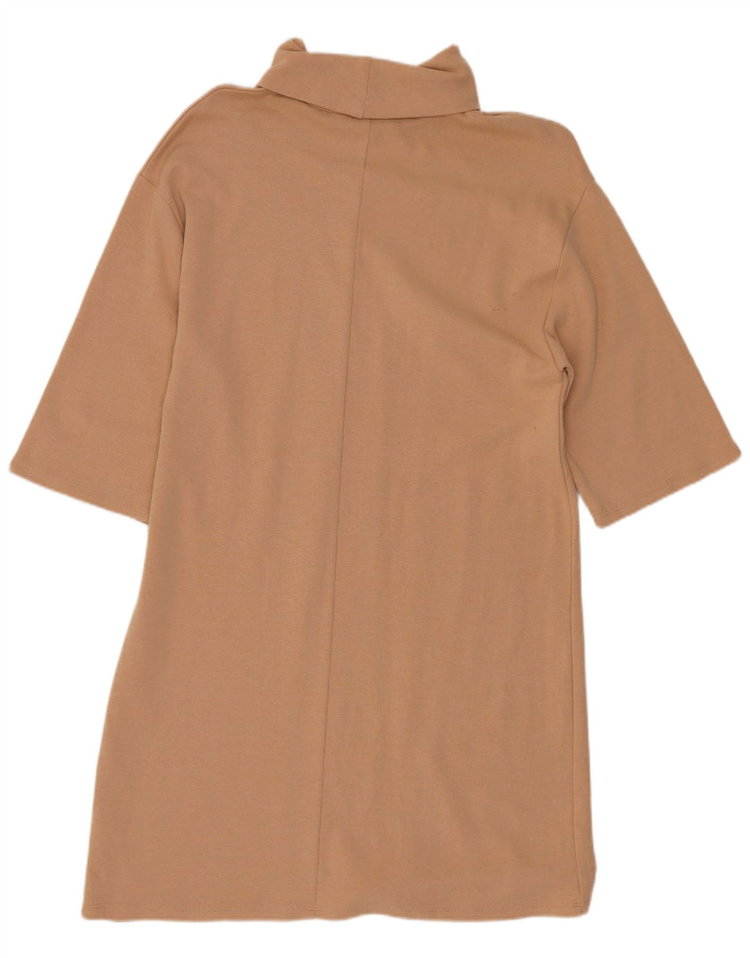 Vestido feminino Zara manga 1/2, Reino Unido 8 pequeno bege