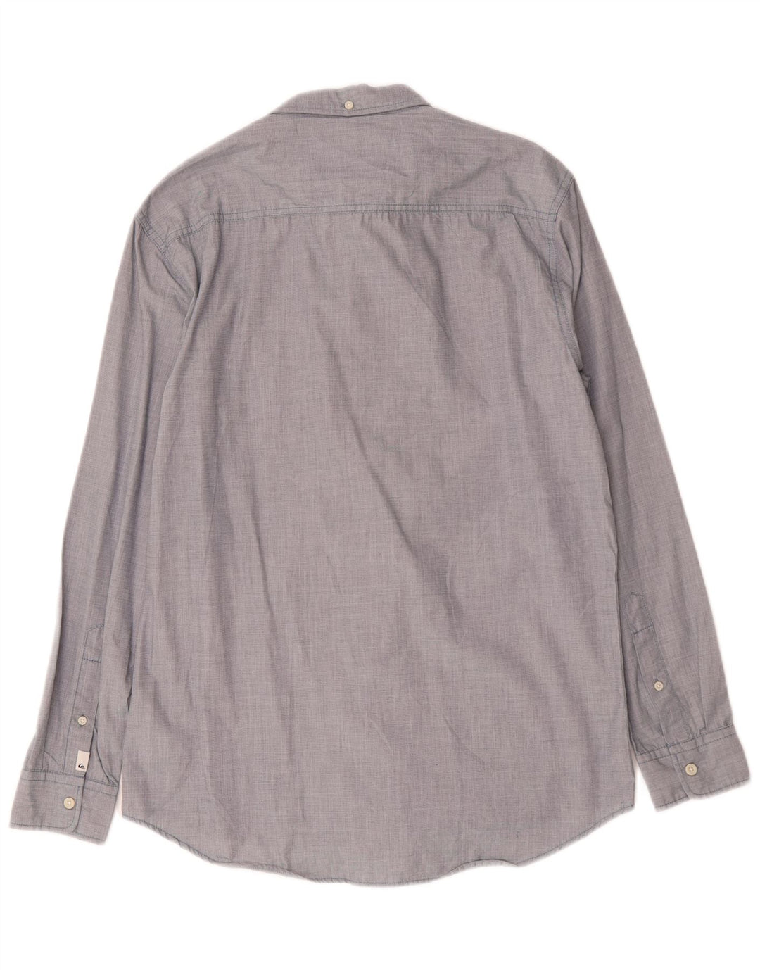 Camisa masculina Quiksilver Modern Fit de algodão azul médio