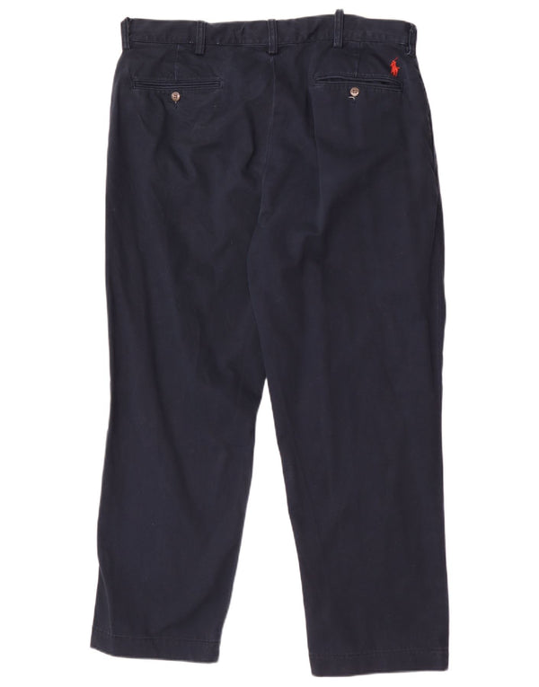 Calça Chino Masculina Polo Ralph Lauren Pegged W36 L27 Algodão Azul Marinho