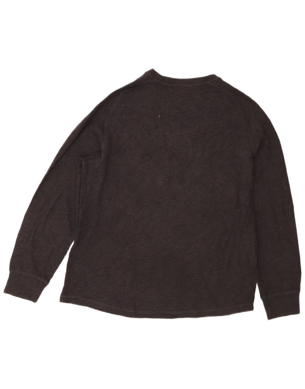 Eddie Bauer Top masculino manga comprida XL algodão preto