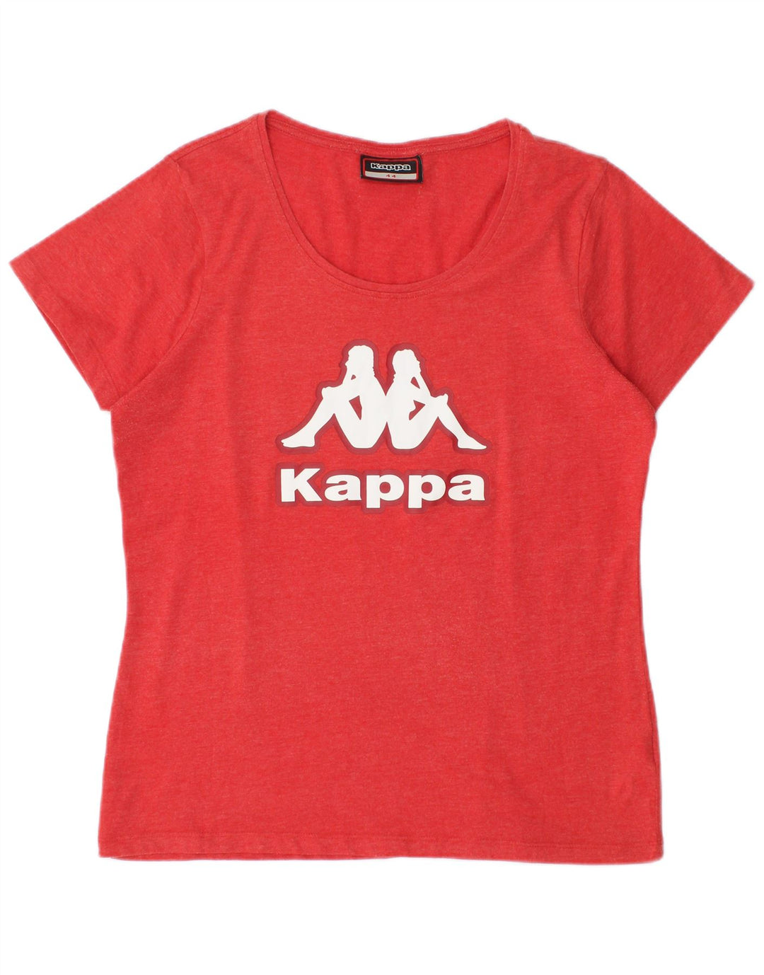 Camiseta feminina gráfica Kappa Top IT 44 algodão vermelho médio