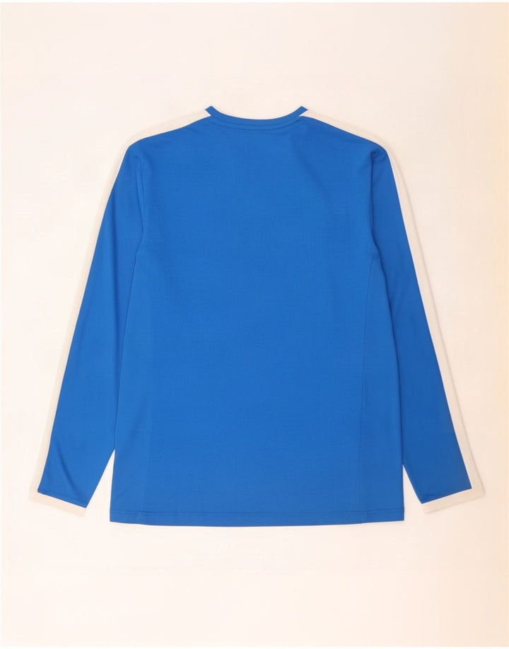Puma Masculino Top Manga Longa 2XL Azul Colorblock Poliéster