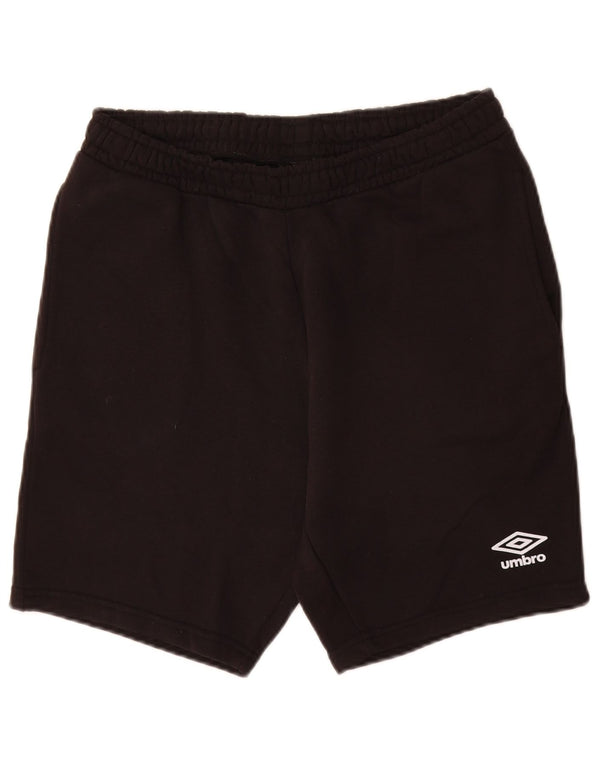 Shorts esportivos masculinos UMBRO médio algodão preto