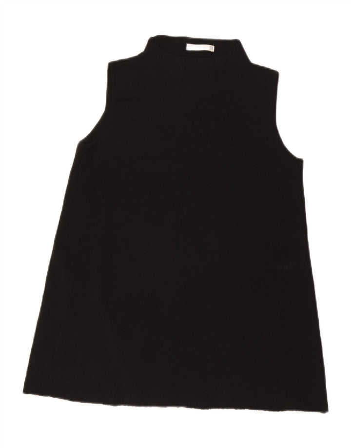 Túnica feminina Zara sem mangas UK 12 médio preto