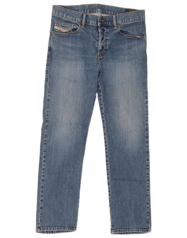DIESEL Jeans retos femininos W30 L27 algodão azul