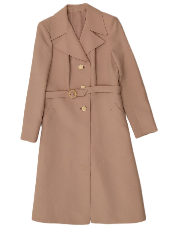 Casaco impermeável feminino vintage IT 48 XL bege