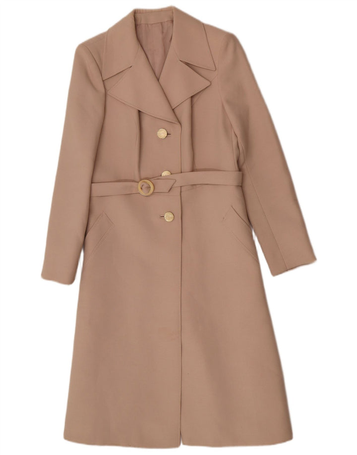 Casaco impermeável feminino vintage IT 48 XL bege