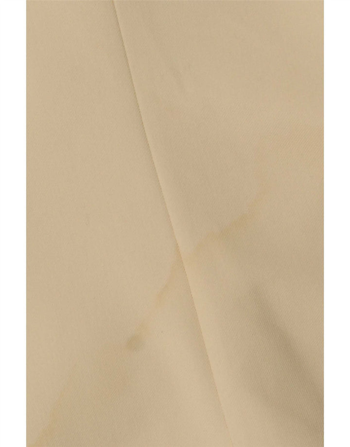 Jaqueta blazer feminina Zara com peito duplo UK 14 XL off white poliéster