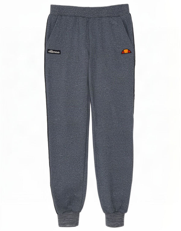 Calça de treino feminina Ellesse Joggers UK 10 pequena azul marinho manchada