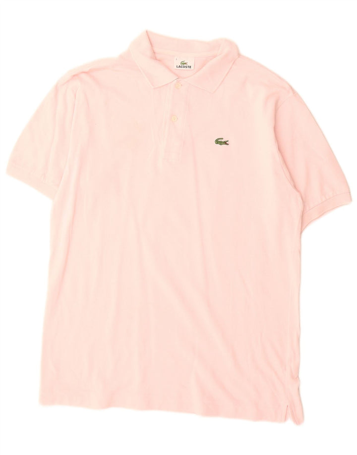 Camisa polo masculina Lacoste tamanho 5 grande rosa