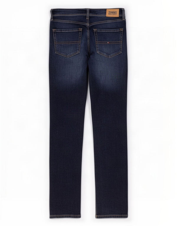 Tommy Hilfiger Meninos Jeans Slim 13-14 Anos W28 L29 Azul Algodão