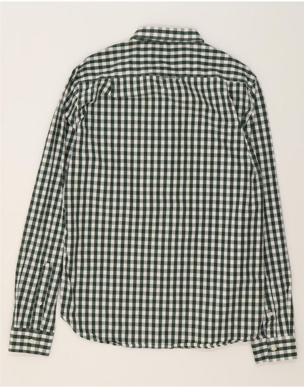 Camisa masculina SUPERDRY XL verde algodão guingão