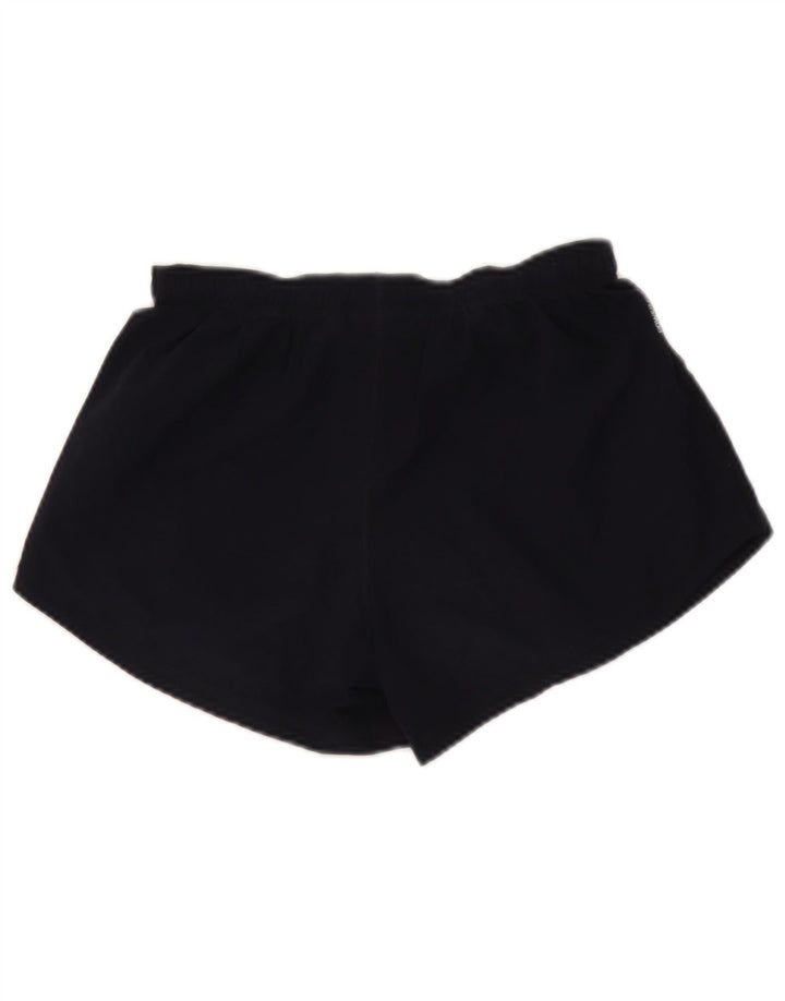 Shorts esportivos femininos Champion UK 8 pequeno poliéster azul marinho