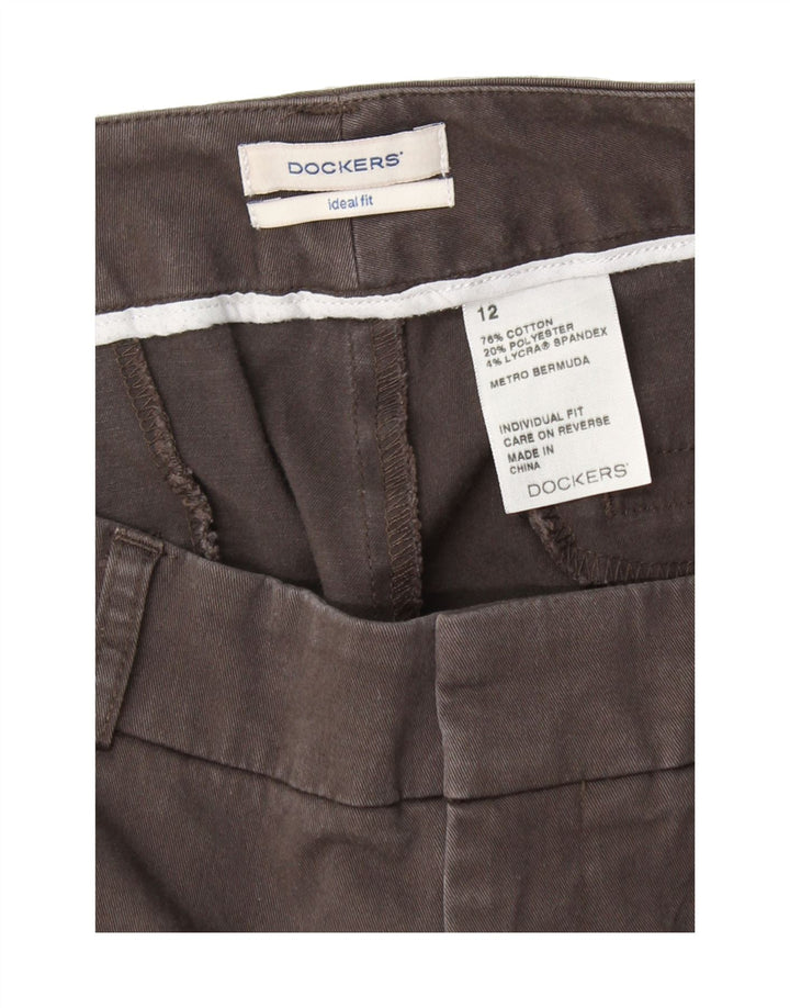 DOCKERS Womens Casual Shorts US 12 Large W32  Grey Cotton Vintage Dockers and Second-Hand Dockers from Messina Hembry 