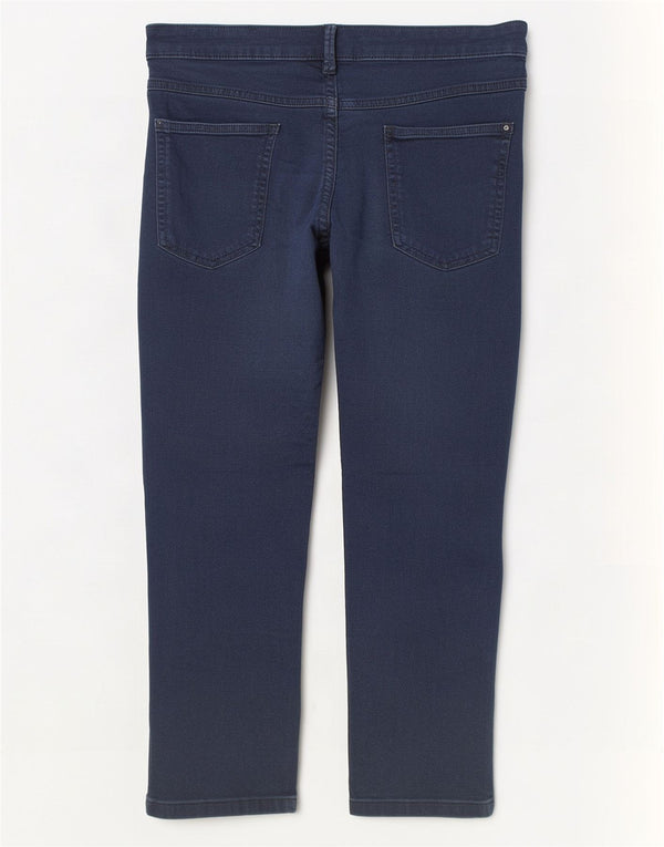 Calça jeans feminina Marks & Spencer UK 20 2XL W38 L21 algodão azul marinho