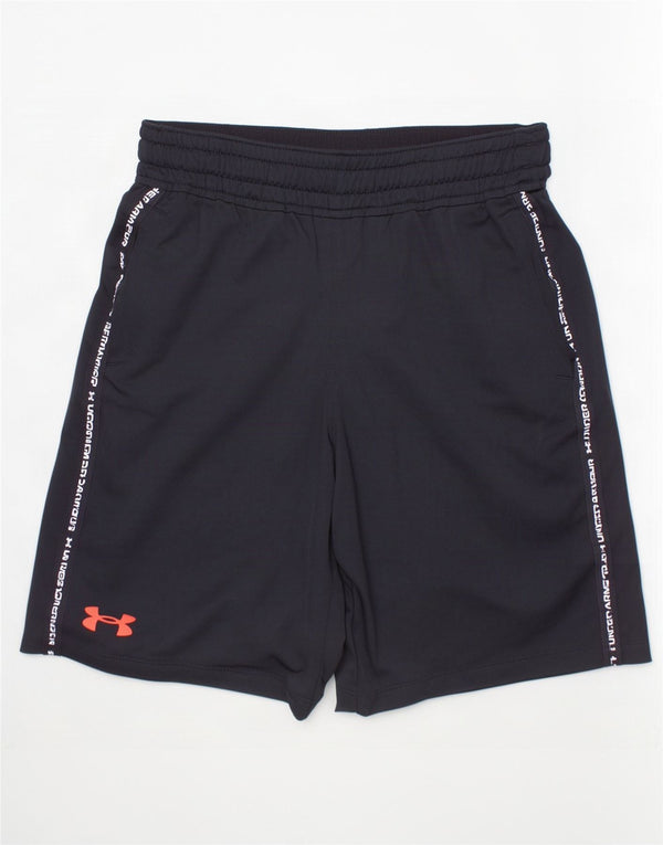 Under Armour Boys Graphic Sport Shorts 7-8 anos pequeno poliéster preto