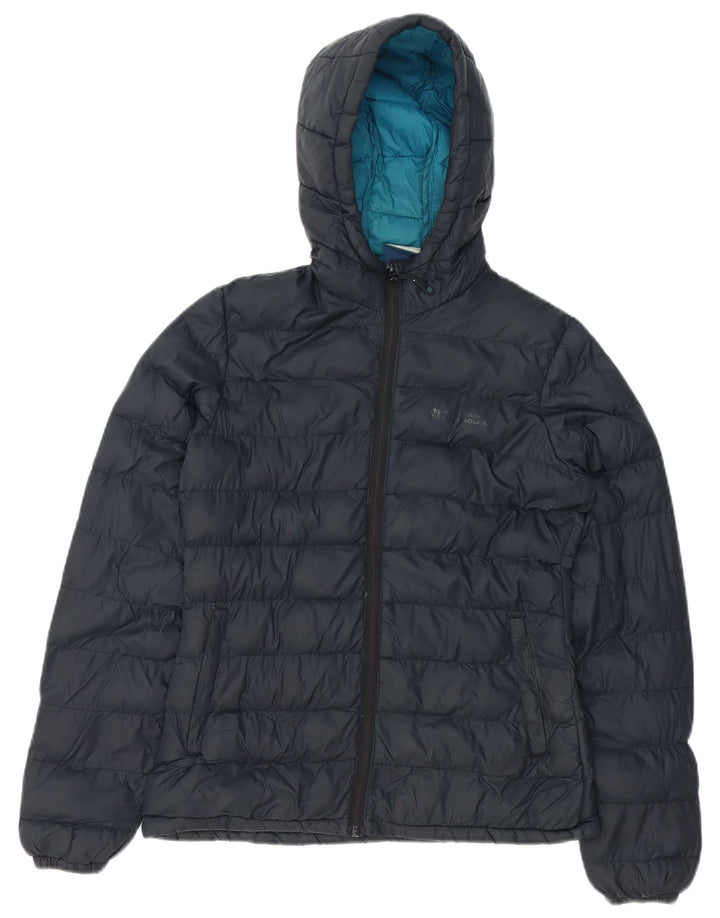 Jaqueta acolchoada com capuz feminina Mountain Warehouse poliéster preto Reino Unido 8 Samll