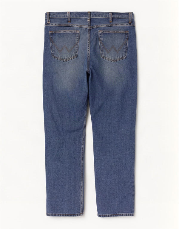 Wrangler Masculino Texas Straight Jeans W40 L32 Azul Algodão