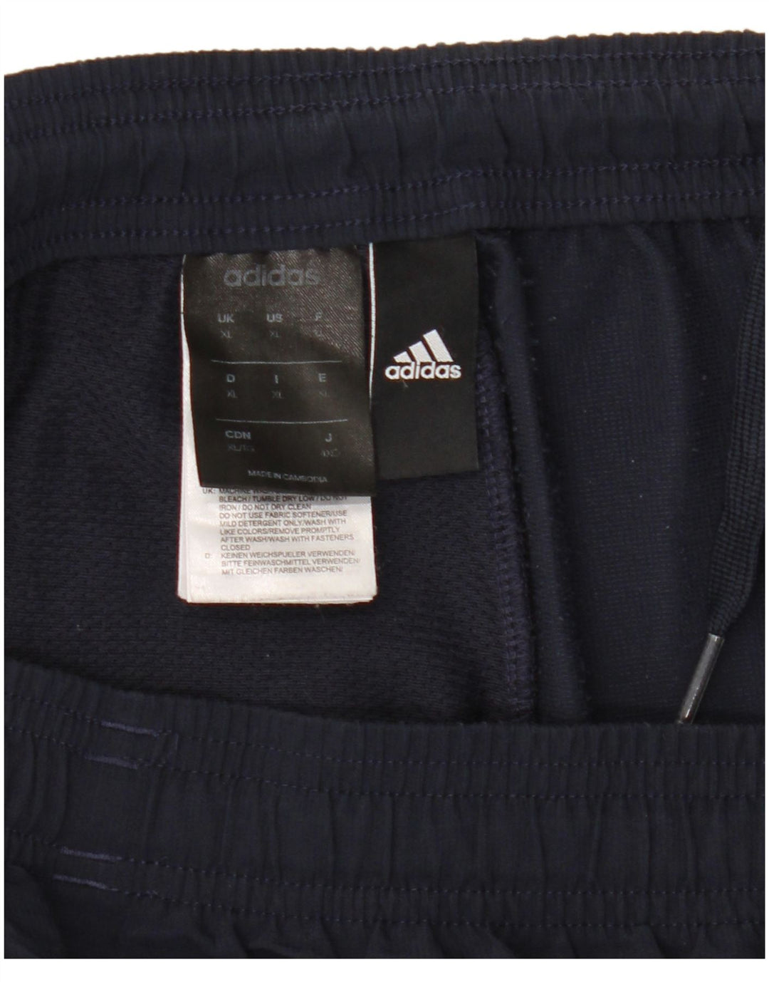 Calça de treino masculina Adidas XL azul marinho poliéster
