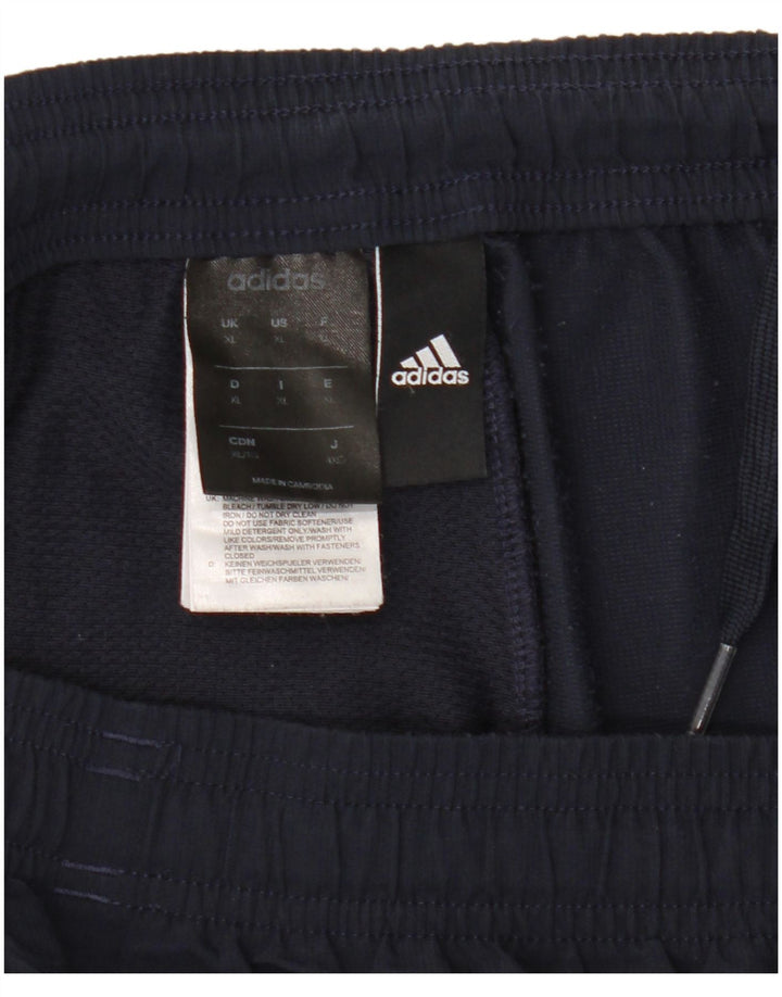 Calça de treino masculina Adidas XL azul marinho poliéster
