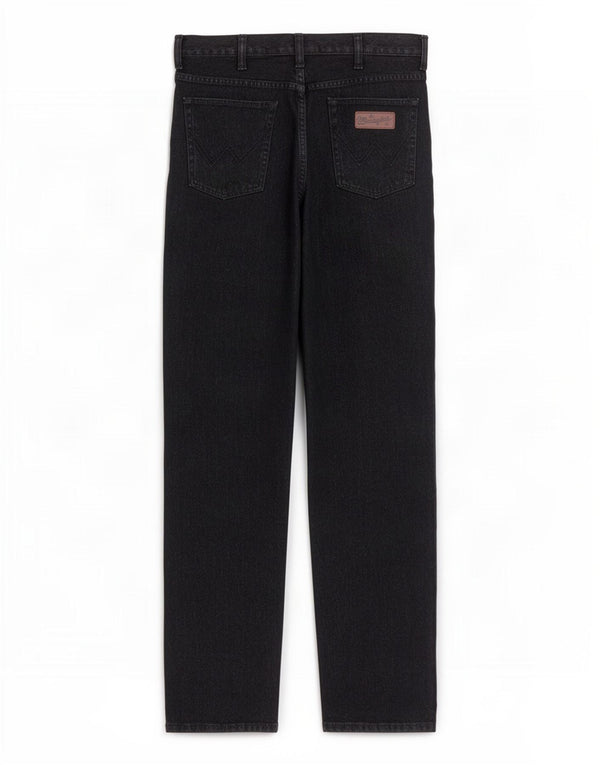 Wrangler Masculino Texas Straight Jeans W36 L34 Algodão Preto