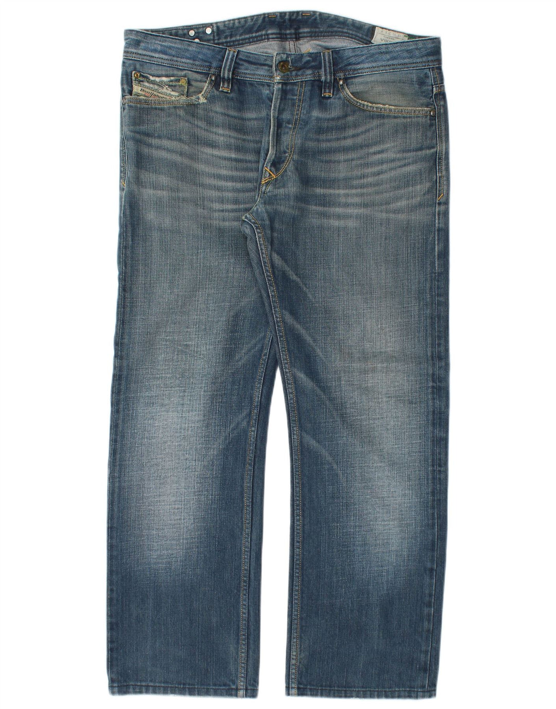 Jeans retos masculinos Diesel W33 L28 algodão azul